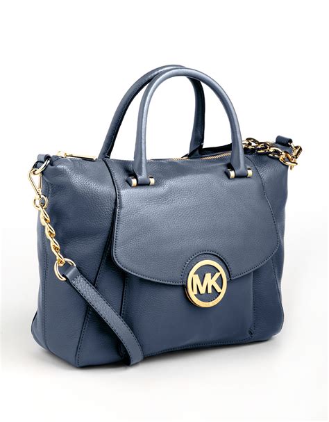 michael kors navy fulton shoulder bag|Michael Kors fulton bag.